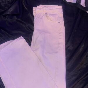 Yellow Boohoo straight jeans